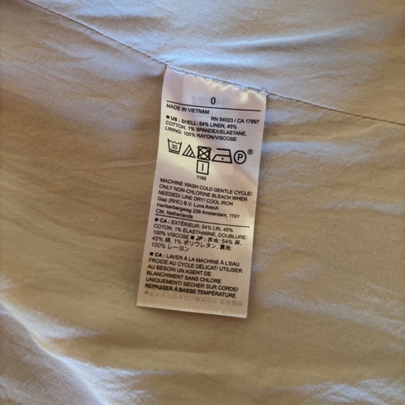 Banana Republic Linen & Cotton Blend Double Breasted Pinstripe Blazer - Picture 9 of 10